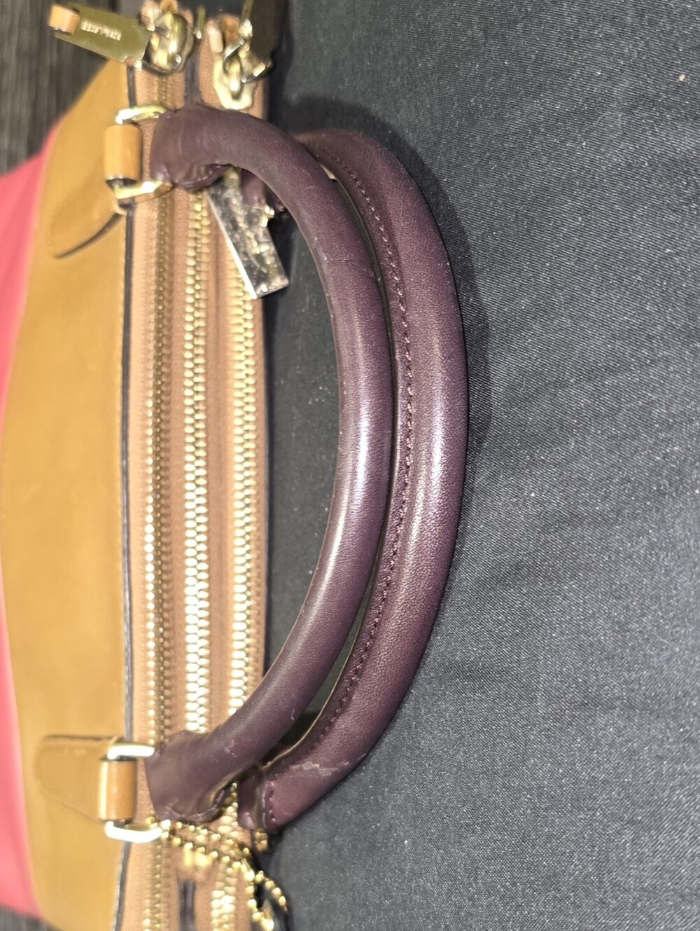 Coach Mini Borough Bag In Retro Colorblock Leather - Picture 8 of 15
